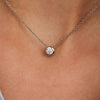 Ti Sento Round CZ Set Circle Necklace, Gold