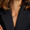 Ti Sento Round Pearl Necklace, Silver