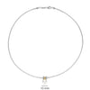 Ti Sento Round Pearl Necklace, Silver