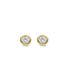 Ti Sento Round Stud Earrings, Gold