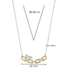 Ti Sento Signature Link Necklace, Silver & Gold