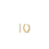 Ti Sento Small CZ Hoops, Gold