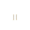 Ti Sento Small CZ Hoops, Gold