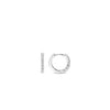 Ti Sento Small CZ Hoops, Silver