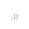 Ti Sento Small CZ Hoops, Silver
