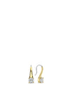 Ti Sento Small CZ Stone Hook Earrings, Gold