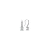 Ti Sento Small CZ Stone Pavé Hook Earrings, Silver