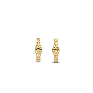 Ti Sento Snake Hoops, Gold