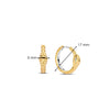 Ti Sento Snake Hoops, Gold
