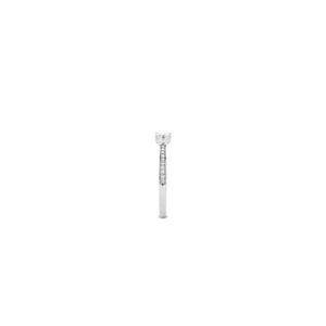 Ti Sento Solitaire CZ Pavé Set Ring, Silver