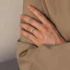 Ti Sento Solitaire CZ Pavé Set Ring, Silver