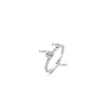 Ti Sento Solitaire CZ Pavé Set Ring, Silver