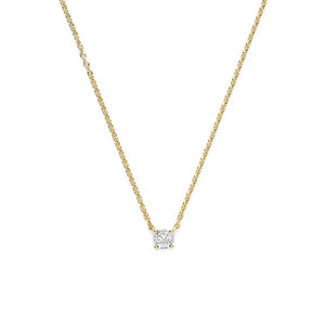 Ti Sento Solitaire Necklace, Gold