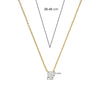 Ti Sento Solitaire Necklace, Gold