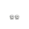 Ti Sento Solitaire Stud Earrings, Silver
