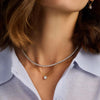 Ti Sento Solitaire Zirconia Necklace, Gold