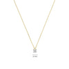 Ti Sento Solitaire Zirconia Necklace, Gold