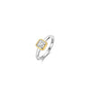 Ti Sento Square CZ Solitaire Ring, Silver