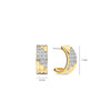 Ti Sento Stardust Zirconia Layered Earrings, Gold