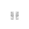 Ti Sento Stardust Zirconia Layered Earrings, Silver