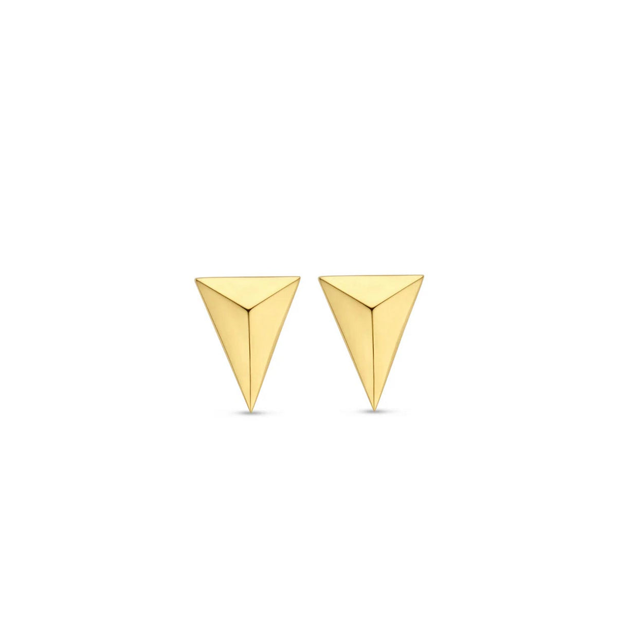 Ti Sento Triangular Stud Earrings, Gold