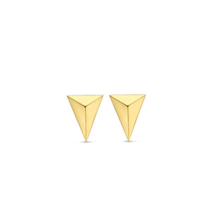 Ti Sento Triangular Stud Earrings, Gold