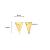 Ti Sento Triangular Stud Earrings, Gold