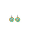 Ti Sento Turquoise Coin Sun Earrings, Silver & Gold