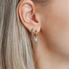 Ti Sento Twisted Helix Earrings, Gold & Silver
