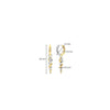 Ti Sento Twisted Helix Earrings, Gold & Silver
