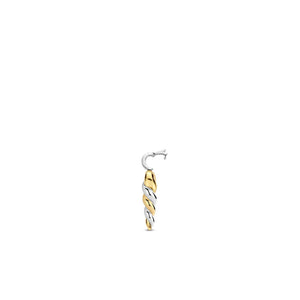Ti Sento Twisted Helix Pendant Necklace, Gold & Silver