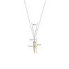 Ti Sento Twisted Helix Pendant Necklace, Gold & Silver