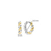 Ti Sento Twisted Rope Hoops, Silver & Gold