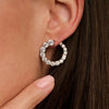 Ti Sento Twisted Zirconia Earrings, Silver