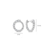Ti Sento Twisted Zirconia Earrings, Silver