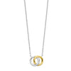 Ti Sento Two Tone Infinity Necklace, Silver & Gold