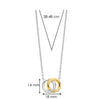 Ti Sento Two Tone Infinity Necklace, Silver & Gold