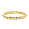 Ti Sento Vintage Ribbed Bangle, Gold