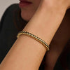 Ti Sento Vintage Ribbed Bangle, Gold