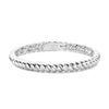 Ti Sento Vintage Ribbed Bangle, Silver