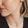 Ti Sento White Pearls & Golden Beads Necklace, Gold