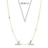 Ti Sento White Pearls & Golden Beads Necklace, Gold