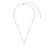 Ti Sento Zirconia Bar Necklace, Silver
