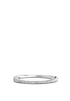 Ti Sento Pave Zirconia Bangle, Silver