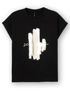 Tiffosi Madrid Metallic Graphic T-Shirt, Black