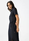 Tiffosi V-Neck Casual Midi Dress, Dark Blue