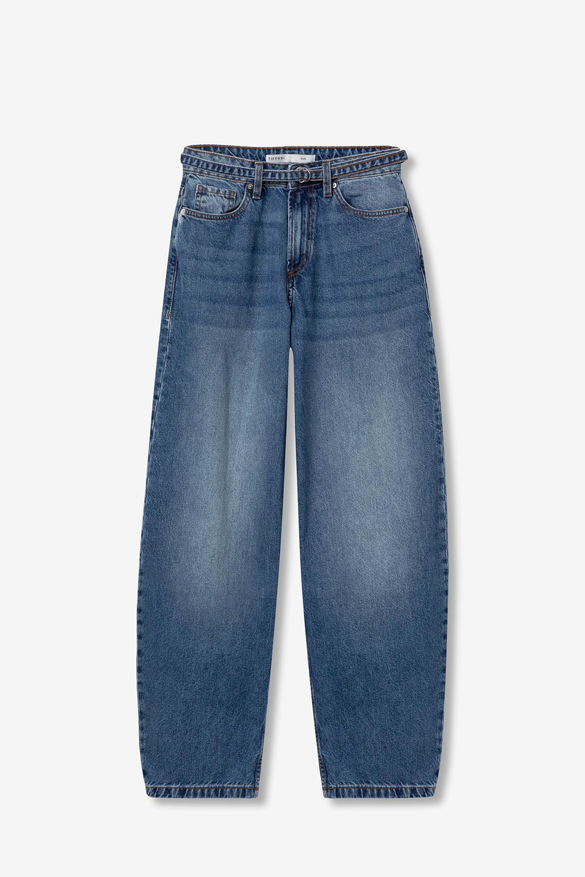 Tiffosi Ava Balloon Fit Jeans, Dark Blue