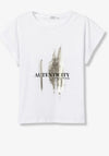 Tiffosi Graphic Print With Text T-Shirt, White