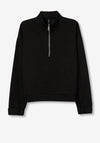 Tiffosi Paloma Half Zip High Neck Sweatshirt, Black