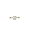 Ti Sento Cushion Cut CZ Ring, Gold